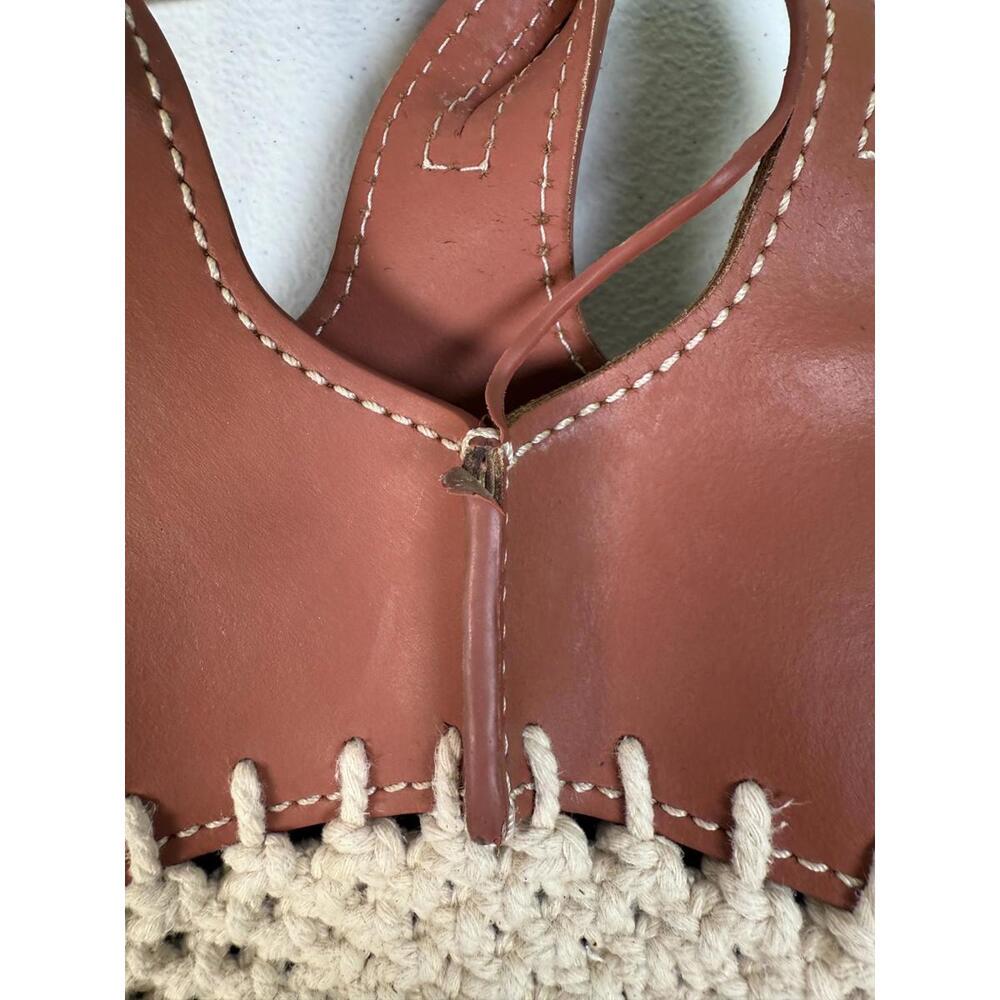 ZAC Zac Posen Auburn Iris Mini Shopper Bag with Leather Peeling - Picture 12 of 12